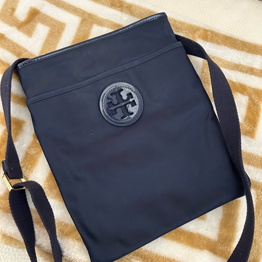 Tory Burch Navy Nylon Crossbody